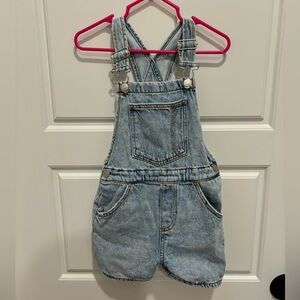 Zara Toddler Girls 18-24m Denim Overalls